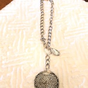 Art by Amy Bling Heart necklace